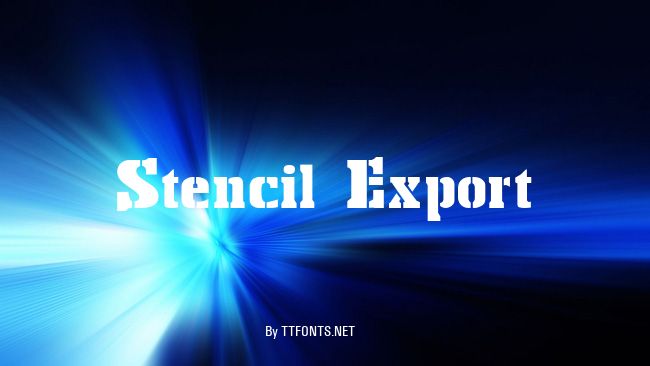 Stencil Export example